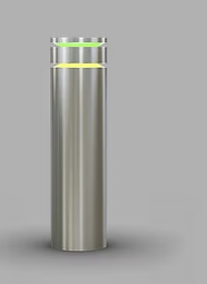 Lighted security bollard for commercial perimeter protection