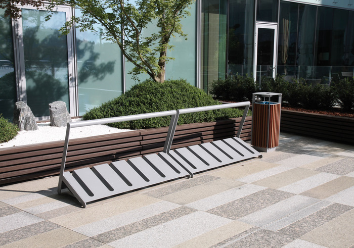 Commercial bike racks
